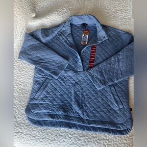 Eddie Bauer Women’s Blue Quilted Swearshirt